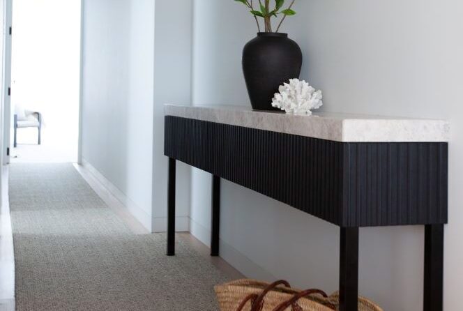 Residential interior design project in Brighton showcasing open-plan living and curated finishes