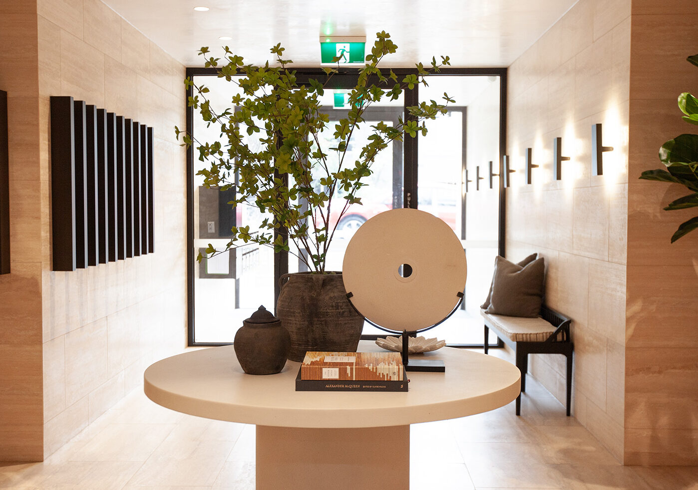 Working with an interior designer in Melbourne and Geelong – client consultation and moodboard process in a bright, neutral design studio
